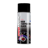 4X Promatic Black High Temperature Spray Paint 400ml