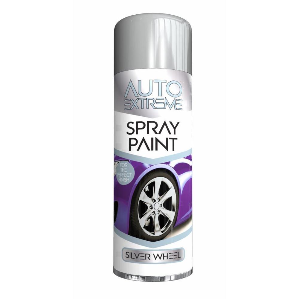 Auto Extreme Silver Wheel Spray Paint 250ml