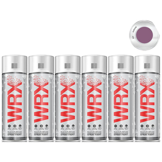 6X WRX Flat Maroon Spray Paint 400ml