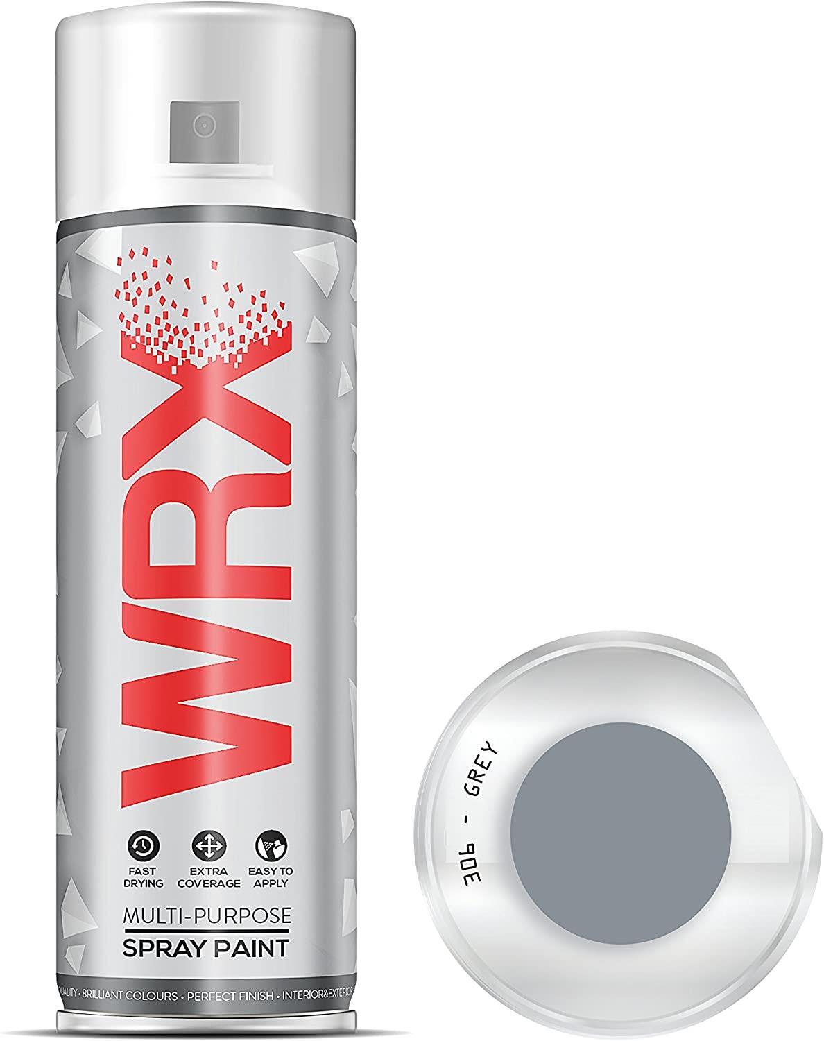 WRX Gloss Grey Spray Paint Solvent Based Acrylic 400ml