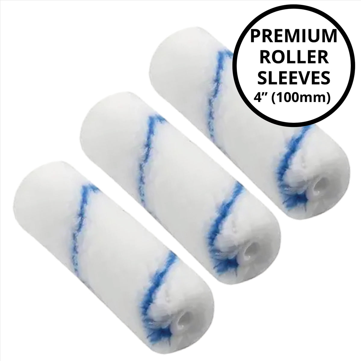 3X Medium Pile Woven Polyester 4" Roller Sleeve