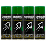 4X Canbrush C67 Grass Green Spray Paint 400ml