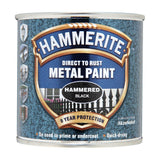 2X Hammerite Hammered Black Paint 250ml