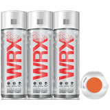 3X WRX Flat Orange Spray Paint 400ml