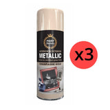 3X Paint Factory Champagne Gold Metallic Spray Paint 400ml