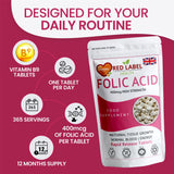 Folic Acid 400mcg - 90 Tablets