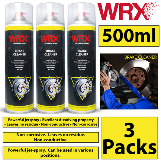 3X WRX Brake Cleaner Spray 500ml