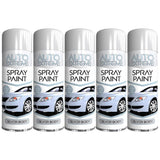 5X Auto Spray Paint Silver Spray Paint 250ml