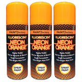 3X Paint Factory Fluorescent Neon Orange Spray Paint 200ml