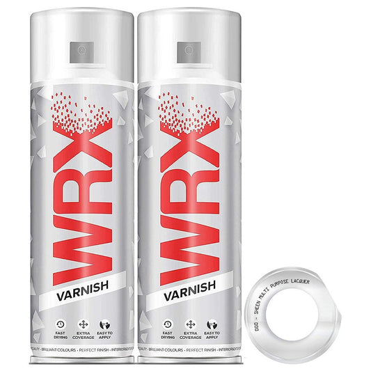 2X WRX Sheen Varnish Spray Paint 400ml