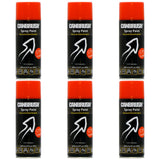 6X Canbrush C14 Orange Spray Paint 400ml