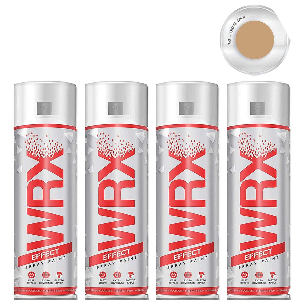 4X WRX Chrome Gold Spray Paint 400ml