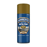 5X Hammerite Smooth Gold Spray Paint 400ml