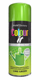 Paint Factory Lime Green Gloss Spray Paint 400ml