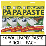 3X Wallpaper Paste 5 Roll