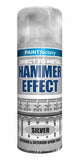 5X Paint Factory Silver Hammer Effect Paint 400ml