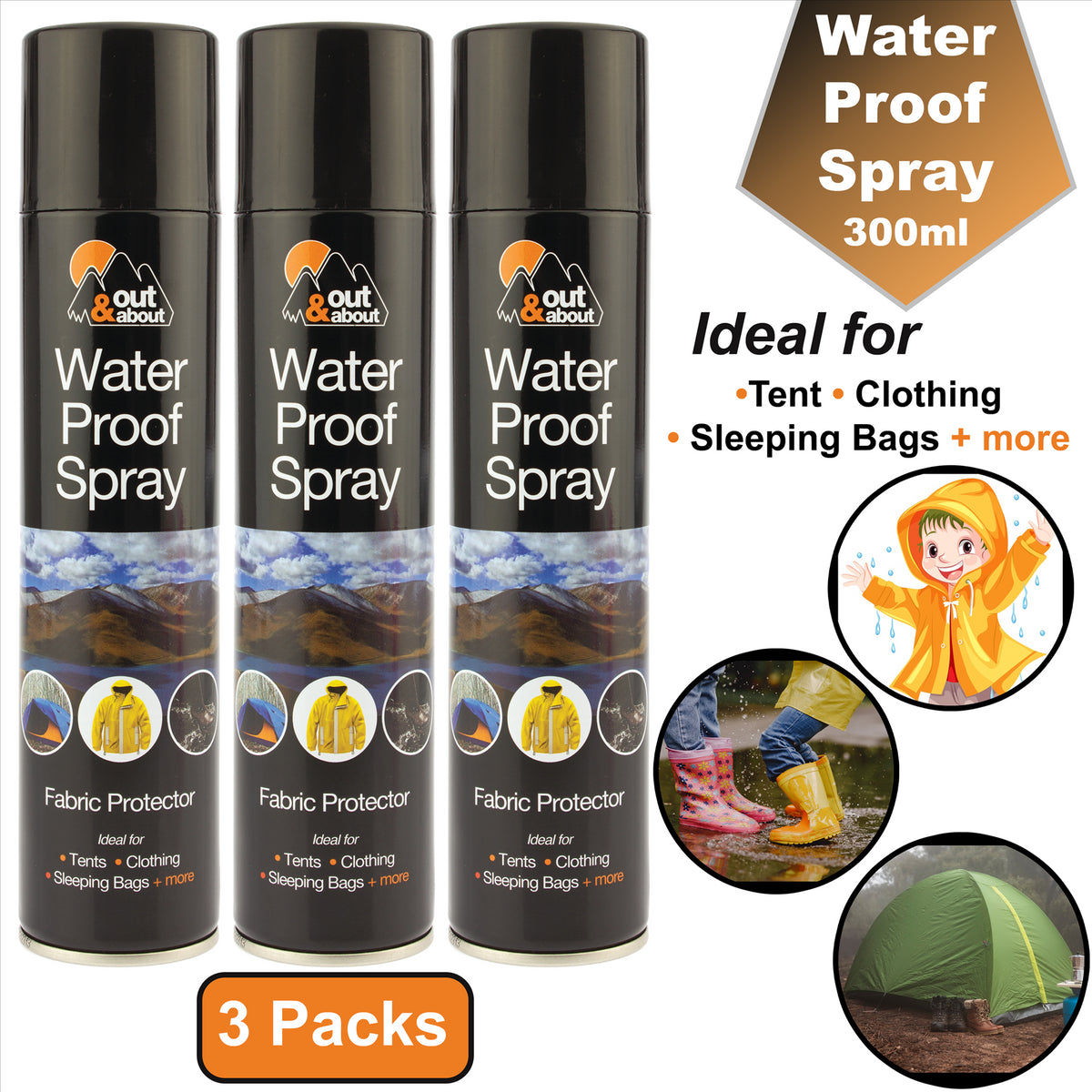 3X Waterproof Spray 300ml