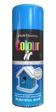 6X Paint Factory Beautiful Blue Gloss Spray Paint 250ml