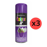 3X Paint Factory Proper Purple Gloss Spray Paint 250ml