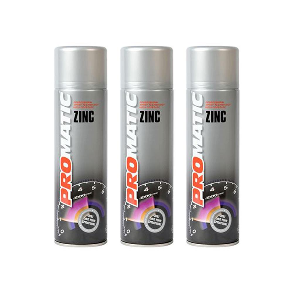 3X Promatic Zinc Rich Primer Spray 500ml