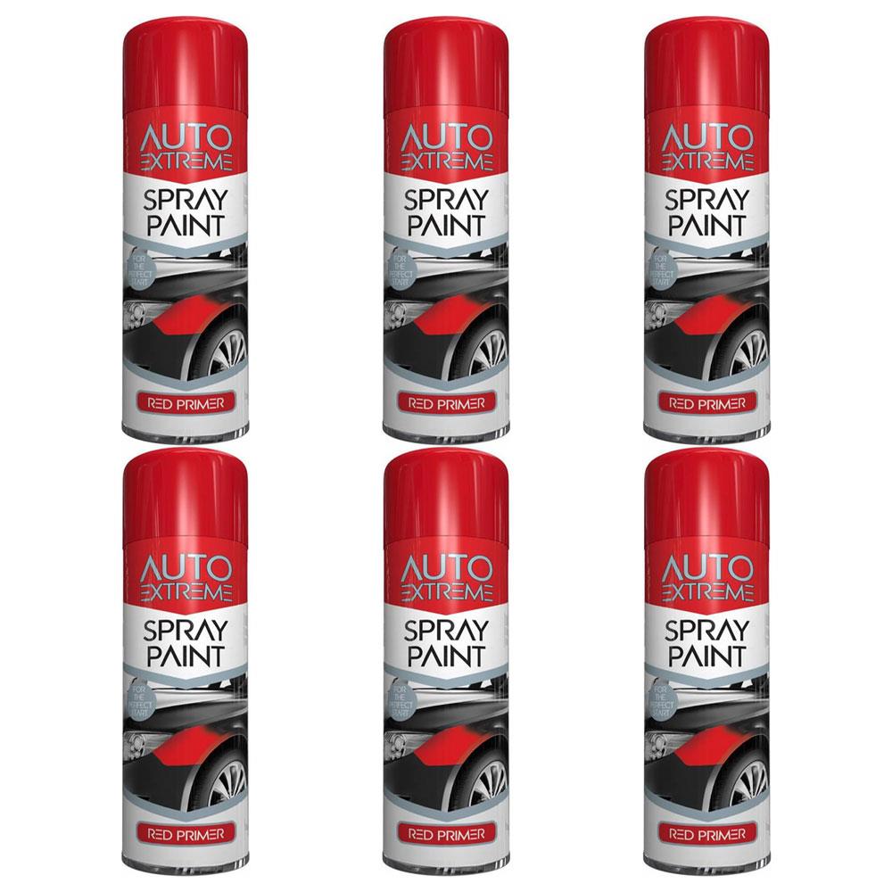 6X Auto Spray Red Primer 250ml