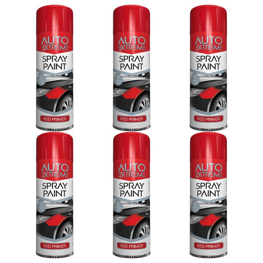 6X Auto Spray Red Primer 250ml