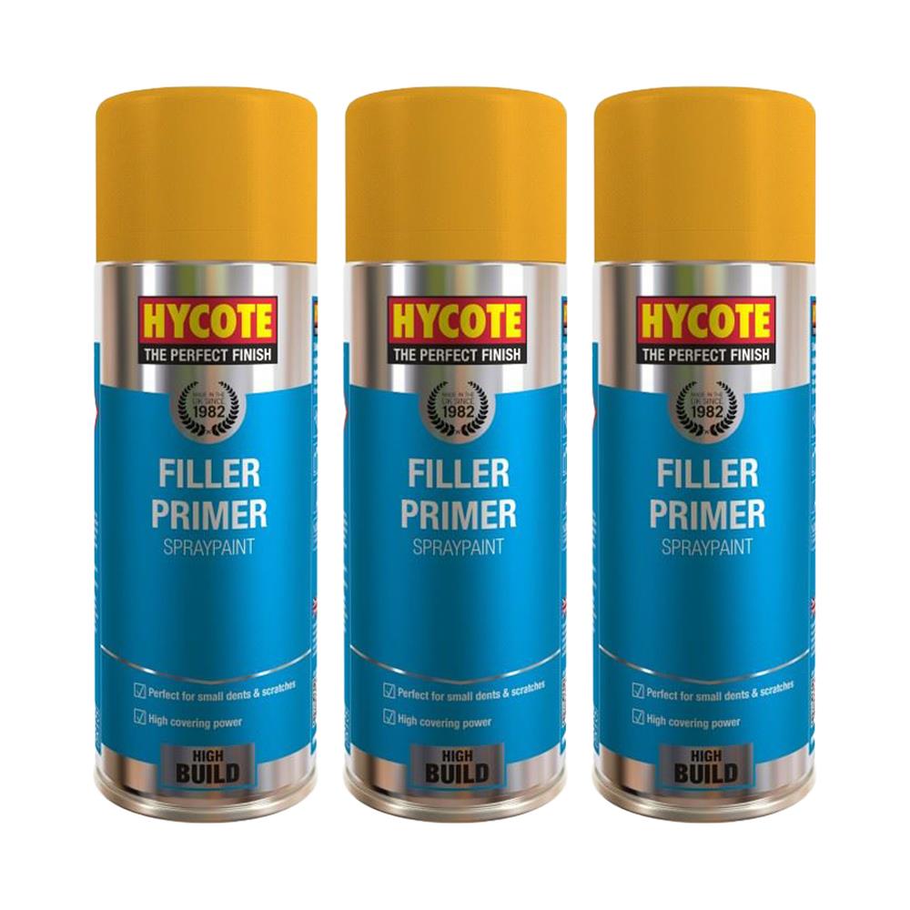 3X Hycote Filler Primer Spray 400ml