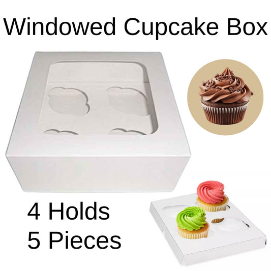 4 Hole Cupcake Boxe  5X