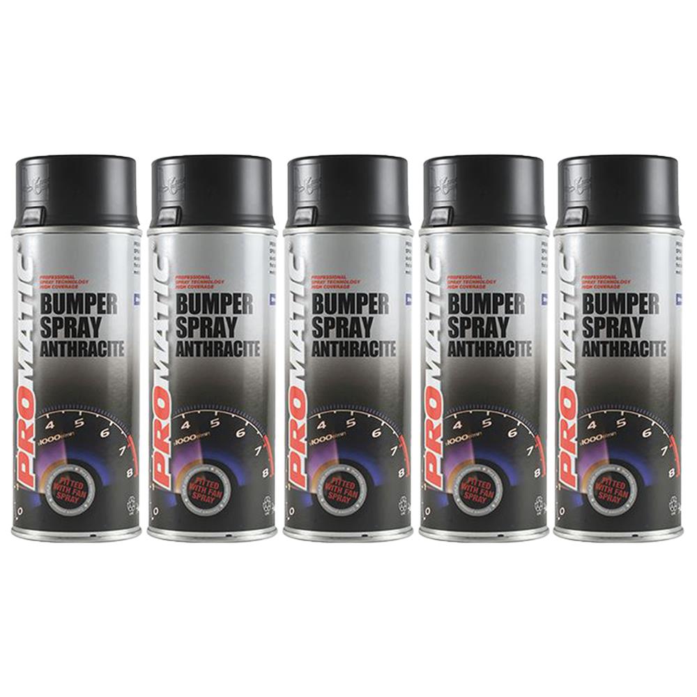 5X Promatic Bumperspray Anthracite Spray Paint 400ml