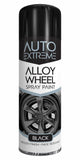 2X Auto Extreme Black Alloy Wheel Spray Paint 300ml