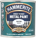 4X Hammerite Satin White Paint 250ml