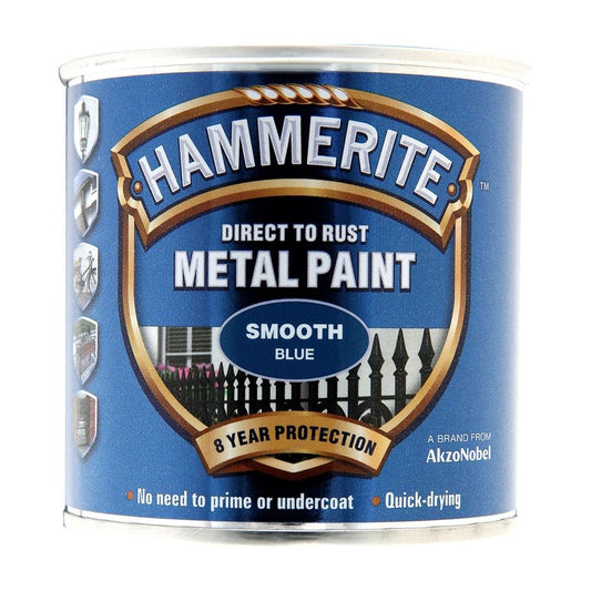 Hammerite Smooth Blue Paint 250ml