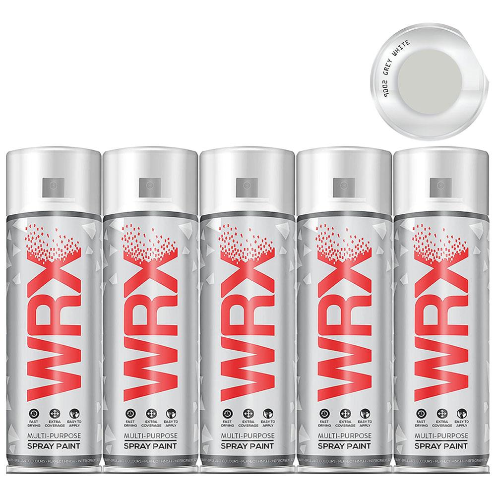 5X WRX Grey White Spray Paint 400ml