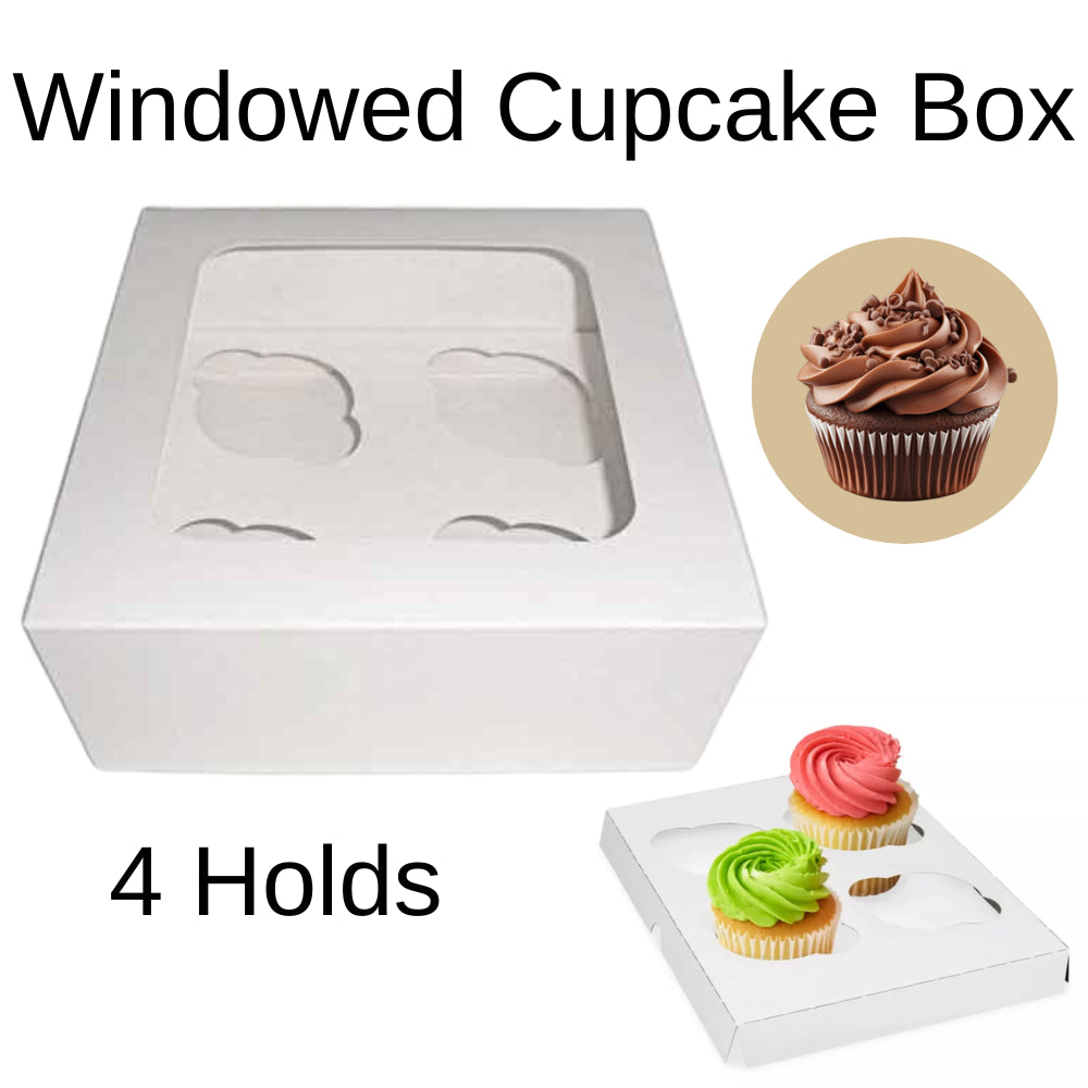 4 Hole Cupcake Boxe  1X