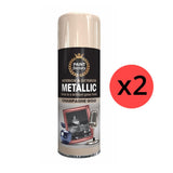 2X Paint Factory Champagne Gold Metallic Spray Paint 400ml