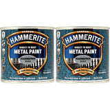 2X Hammerite Hammered Silver Paint 250ml