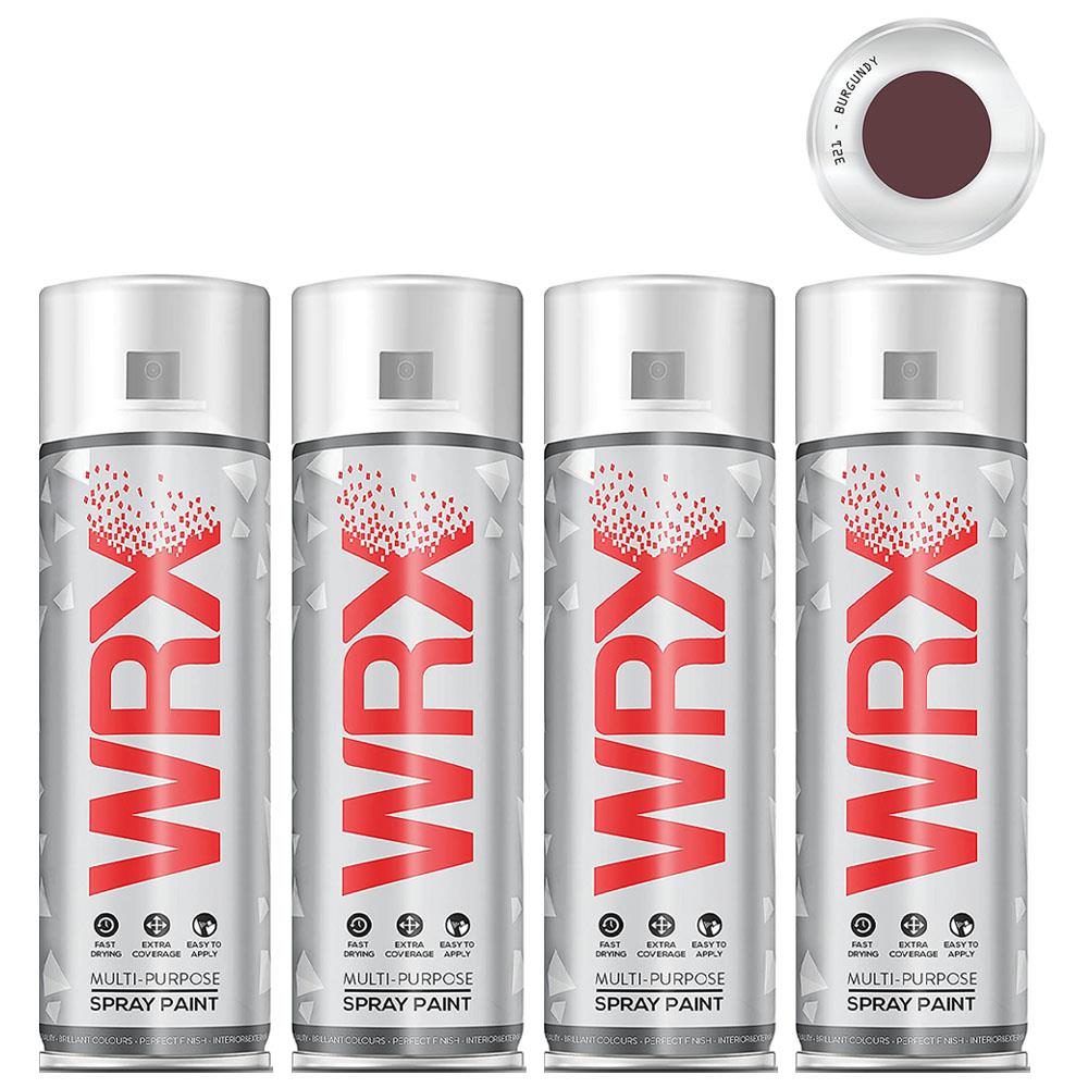 4X WRX Flat Burgundy Spray Paint 400ml