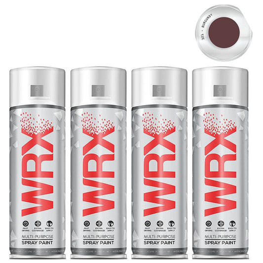 4X WRX Flat Burgundy Spray Paint 400ml