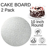 2 Board - 10" Round Silver Double Thick Cards