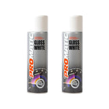 2X Promatic Gloss White Spray Paint 500ml