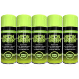 5X Paint Factory Neon Green Spray Paint 400ml