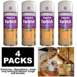 4X Paint Factory Clear Yacht Varnish Spray 400ml