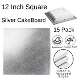 15 Board - 12" Square Silver Double Thick Cards