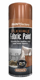 4X Brown Flexible Fabric & Vinyl Spray Paint Brown 200ml