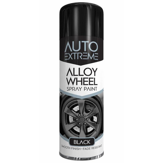 Auto Extreme Black Alloy Wheel Spray Paint 300ml