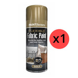 Paint Factory Gold Flexible Fabric & Vinyl Spray Paint 200ml