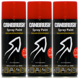 3X Canbrush C15 Vermillion Spray Paint 400ml