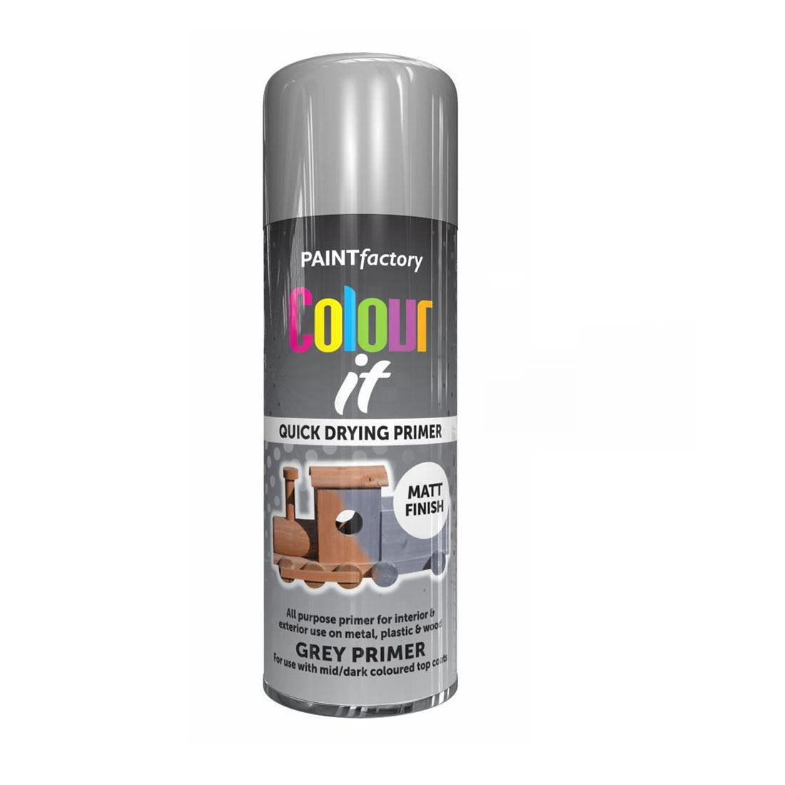 Paint Factory Grey Primer Spray Paint 400ml