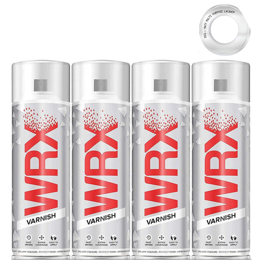 4X WRX Matt Varnish Spray Paint 400ml