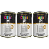 3X Paint Factory White Matt Tin Paint 300ml